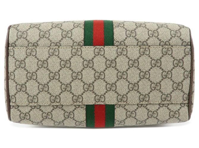 GUCCI Ophidia Sherry GG Supreme Leather 2Way Boston Bag 772061 - vista 3