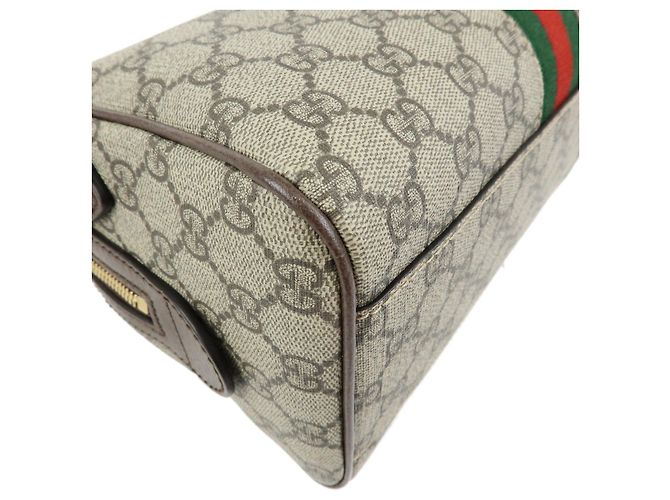 GUCCI Ophidia Sherry GG Supreme Leather 2Way Boston Bag 772061 - vista 6