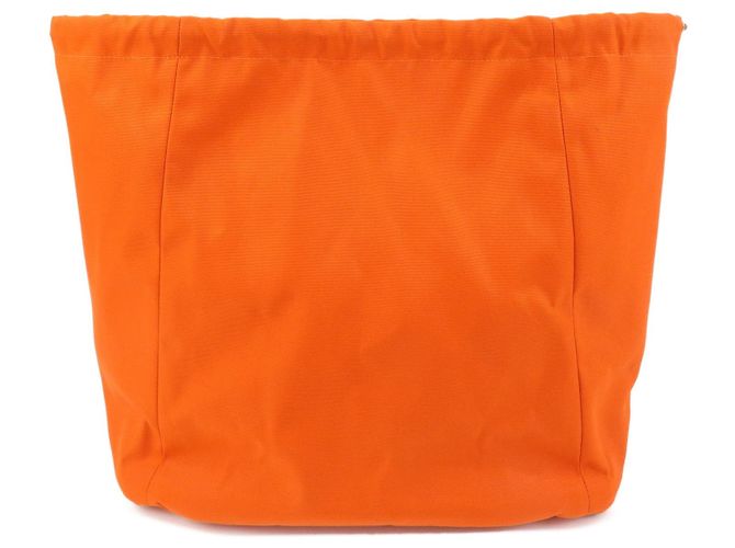 Hermès HERMES Sac de Pansage Groom Canvas 2Way Tote Hand Bag Navy Brown - vista 8