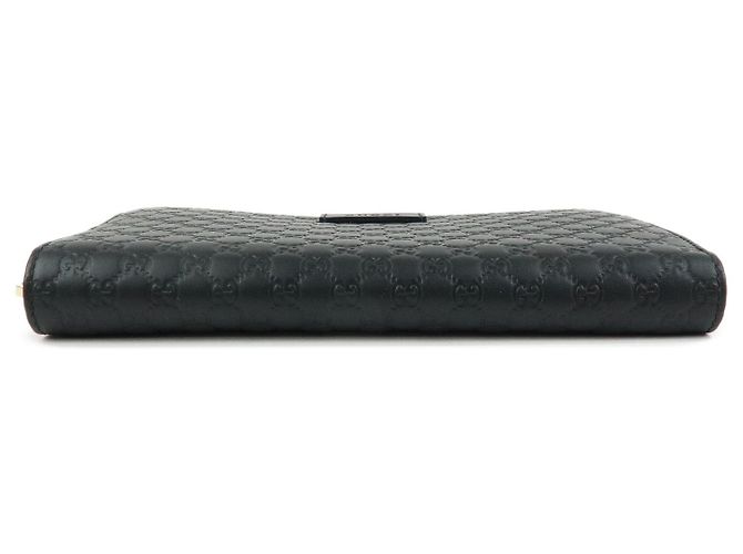 GUCCI Microguccissima Leder Zippy Long Wallet Schwarz 449391 - Ansicht 3