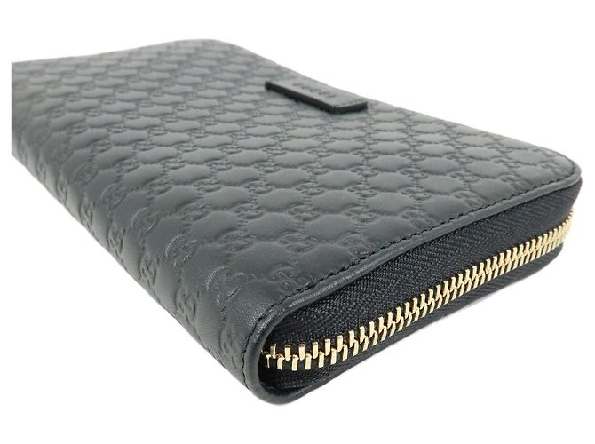 GUCCI Microguccissima Leder Zippy Long Wallet Schwarz 449391 - Ansicht 4