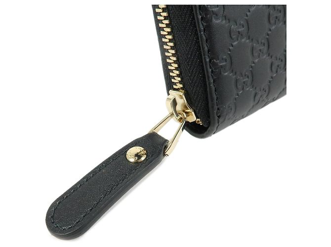 GUCCI Microguccissima Leder Zippy Long Wallet Schwarz 449391 - Ansicht 5