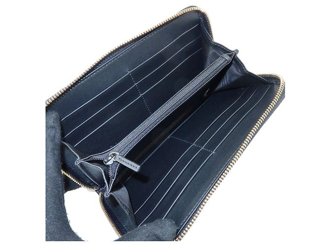 GUCCI Microguccissima Leder Zippy Long Wallet Schwarz 449391 - Ansicht 7