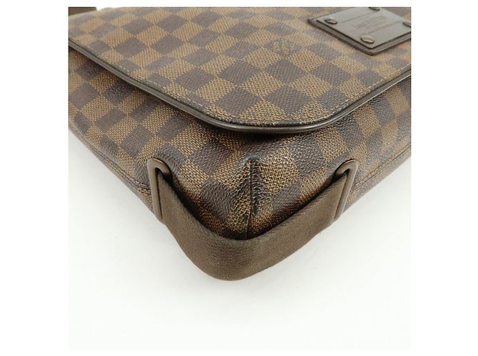 Borsa Messenger Louis Vuitton Damier Ebene Brooklyn Brown N51211 - vista 11