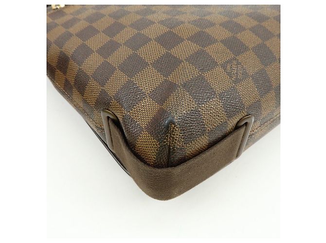 Borsa Messenger Louis Vuitton Damier Ebene Brooklyn Brown N51211 - vista 13