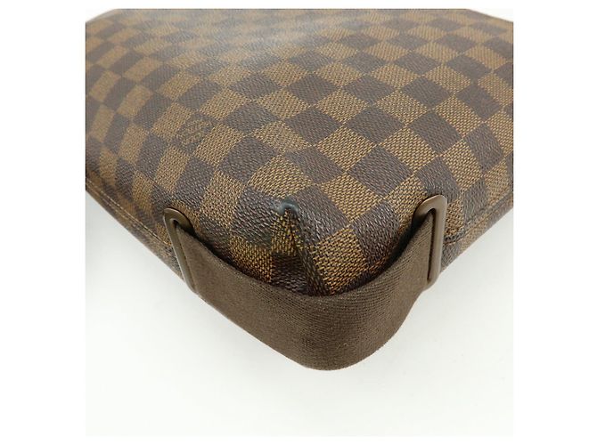Borsa Messenger Louis Vuitton Damier Ebene Brooklyn Brown N51211 - vista 14