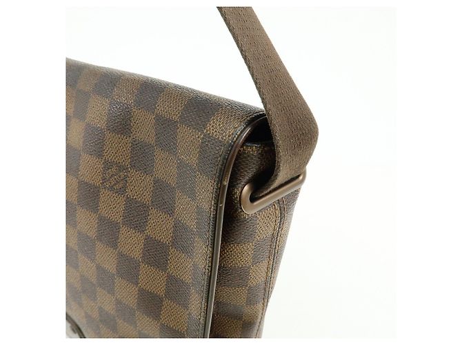 Borsa Messenger Louis Vuitton Damier Ebene Brooklyn Brown N51211 - vista 15