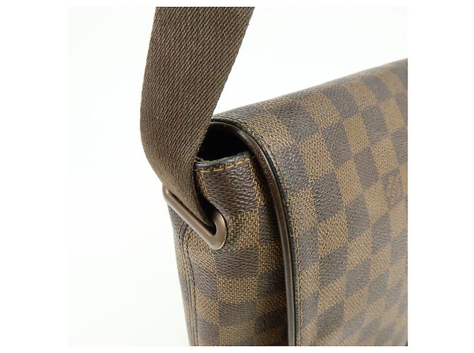 Borsa Messenger Louis Vuitton Damier Ebene Brooklyn Brown N51211 - vista 16