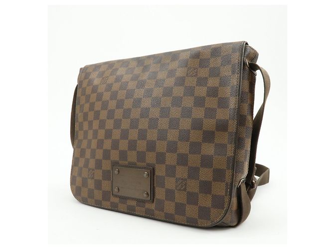 Borsa Messenger Louis Vuitton Damier Ebene Brooklyn Brown N51211 - vista 3