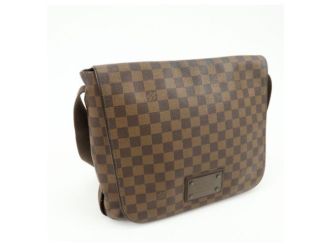 Borsa Messenger Louis Vuitton Damier Ebene Brooklyn Brown N51211 - vista 4