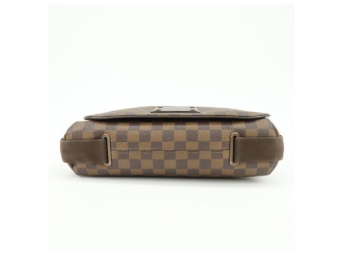 Borsa Messenger Louis Vuitton Damier Ebene Brooklyn Brown N51211 - vista 5