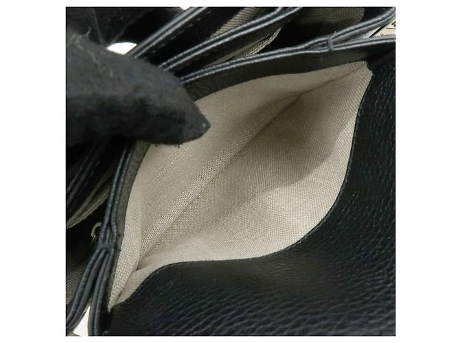 Borsa a tracolla in pelle con catena e logo Interlocking G GUCCI Nera 607720 - vista 21