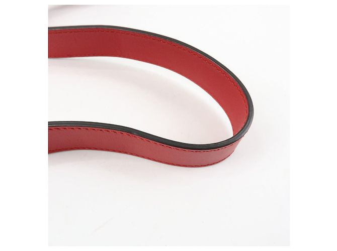 Borsa a tracolla in pelle GUCCI Sylvie Sherry Fiocco Rosso Rosso 421882 - vista 8