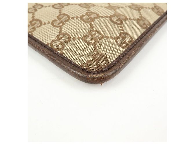 Borsa a Tracolla GUCCI GG Canvas Leather Beige Brown 27639 - vista 10
