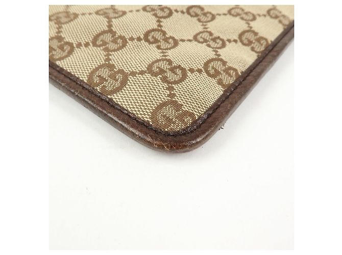Borsa a Tracolla GUCCI GG Canvas Leather Beige Brown 27639 - vista 11