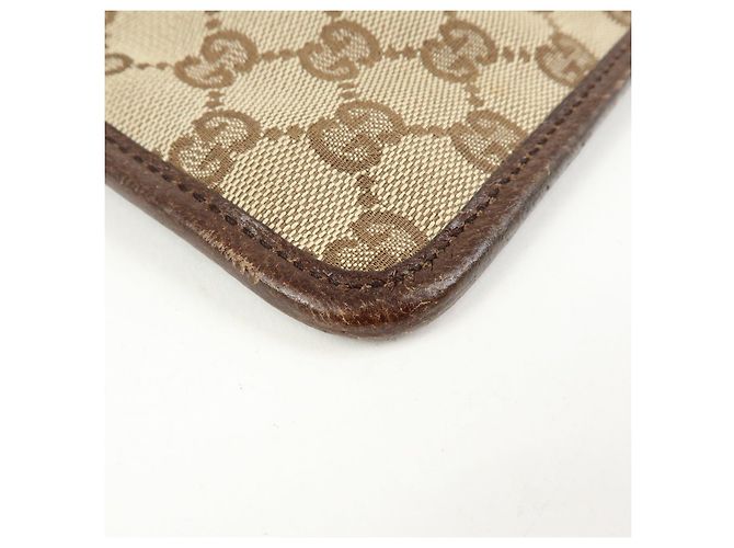 Borsa a Tracolla GUCCI GG Canvas Leather Beige Brown 27639 - vista 12