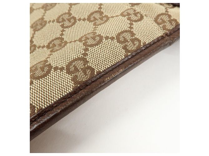 Borsa a Tracolla GUCCI GG Canvas Leather Beige Brown 27639 - vista 14