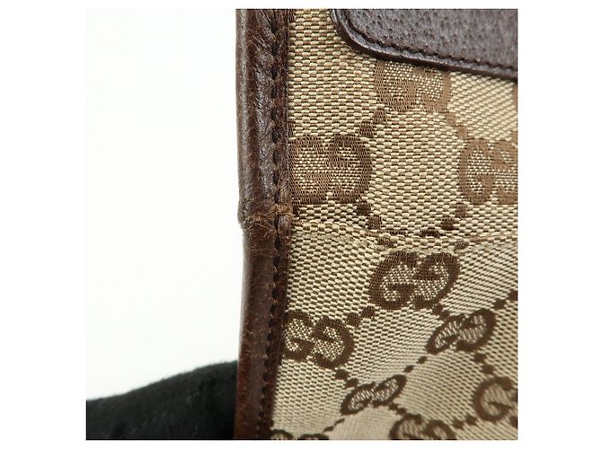 Borsa a Tracolla GUCCI GG Canvas Leather Beige Brown 27639 - vista 19