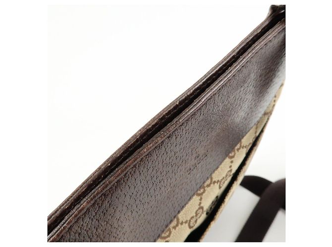 Borsa a Tracolla GUCCI GG Canvas Leather Beige Brown 27639 - vista 21