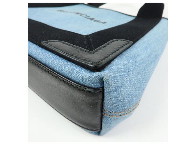 BALENCIAGA Borsa Cabas XS 2WAY Navy 390346 - vista 12