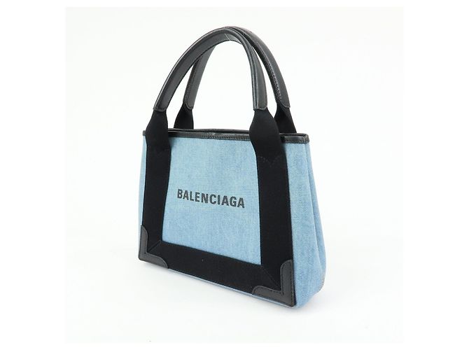 BALENCIAGA Borsa Cabas XS 2WAY Navy 390346 - vista 3