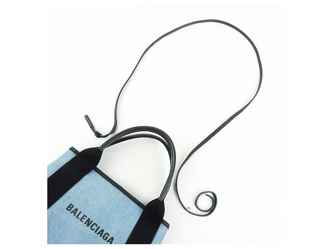 BALENCIAGA Borsa Cabas XS 2WAY Navy 390346 - vista 6
