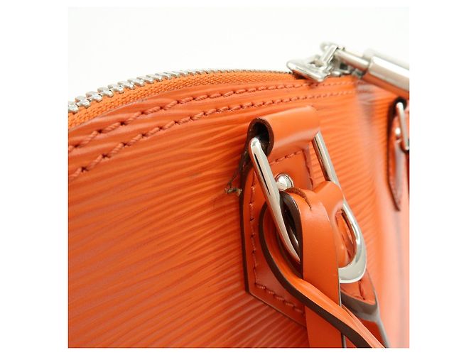 Borsa a mano Louis Vuitton Epi Alma PM Pimont Orange M40623 - vista 9