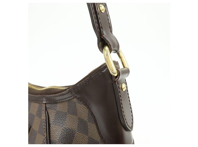 Borsa a tracolla Louis Vuitton Damier Thames GM Brown N48181 - vista 15