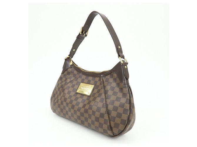 Borsa a tracolla Louis Vuitton Damier Thames GM Brown N48181 - vista 3