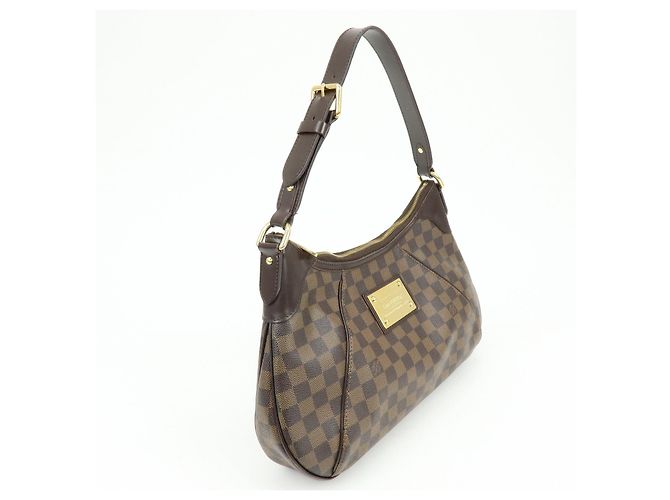 Borsa a tracolla Louis Vuitton Damier Thames GM Brown N48181 - vista 4