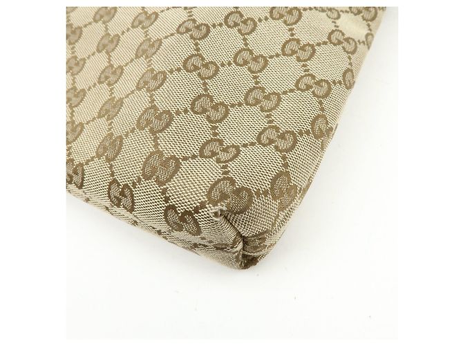 Borsa a Tracolla GUCCI GG Canvas Leather Beige White 388924 - vista 13
