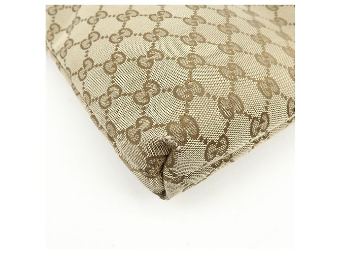 Borsa a Tracolla GUCCI GG Canvas Leather Beige White 388924 - vista 14