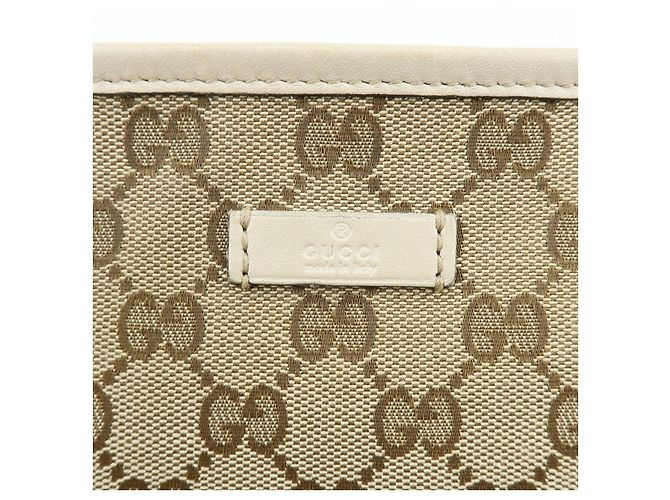 Borsa a Tracolla GUCCI GG Canvas Leather Beige White 388924 - vista 18