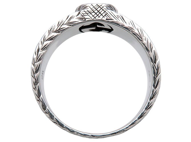 GUCCI Interlocking G Arabesque Ring SV925 Silver #25 US11 EU64.5 - Ansicht 3