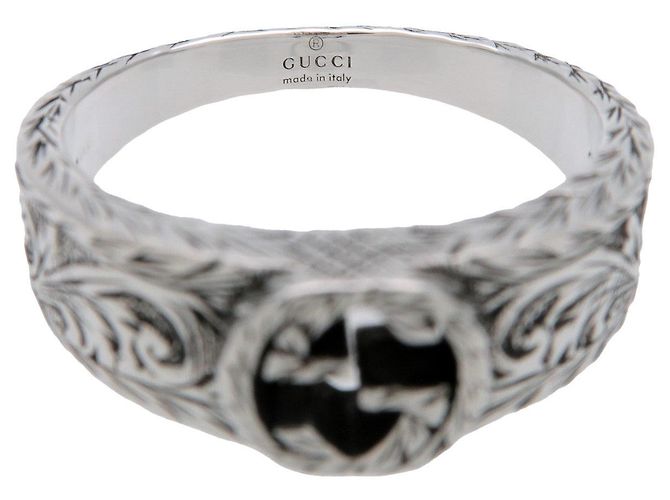 GUCCI Interlocking G Arabesque Ring SV925 Silver #25 US11 EU64.5 - Ansicht 4