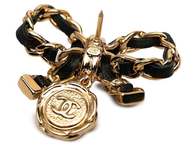 Spilla Chanel Coco Mark con motivo a nastro - vista 3