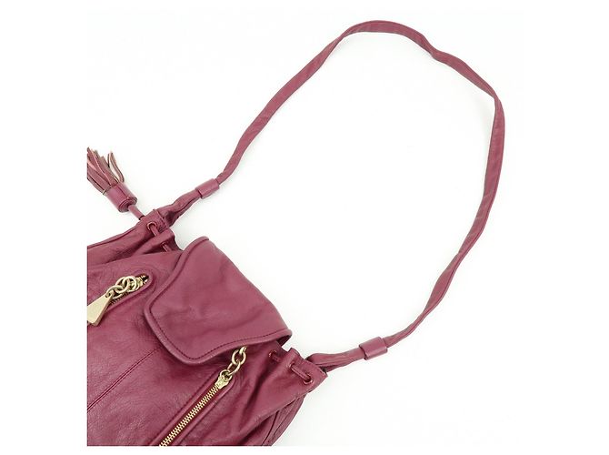 Chloé Borsa a tracolla in pelle Chloe See By Chloe Bordeaux - vista 6