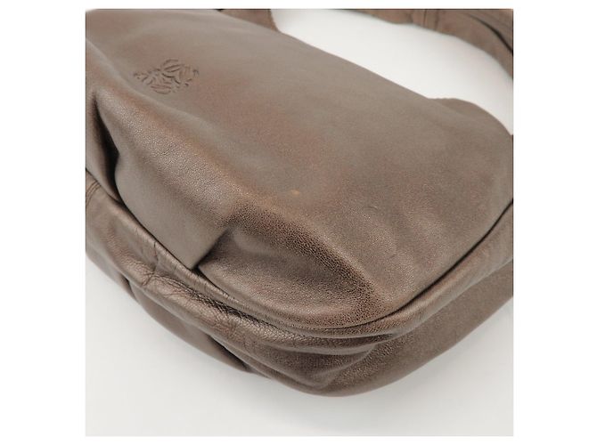 Borsa a spalla e borsa a mano LOEWE Anagram in pelle Bronze - vista 12