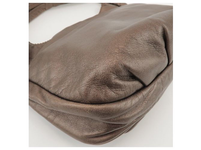 Borsa a spalla e borsa a mano LOEWE Anagram in pelle Bronze - vista 13