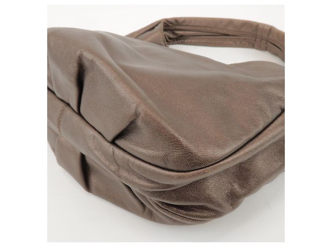 Borsa a spalla e borsa a mano LOEWE Anagram in pelle Bronze - vista 14