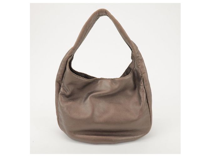 Borsa a spalla e borsa a mano LOEWE Anagram in pelle Bronze - vista 2