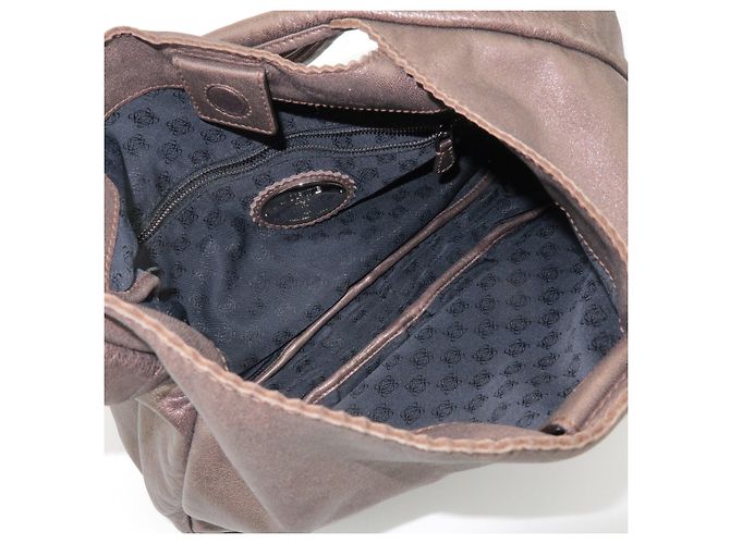 Borsa a spalla e borsa a mano LOEWE Anagram in pelle Bronze - vista 21