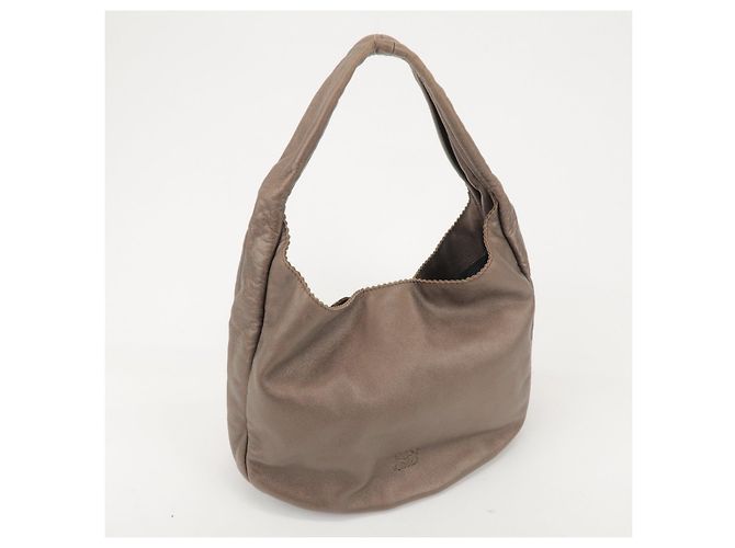 Borsa a spalla e borsa a mano LOEWE Anagram in pelle Bronze - vista 4