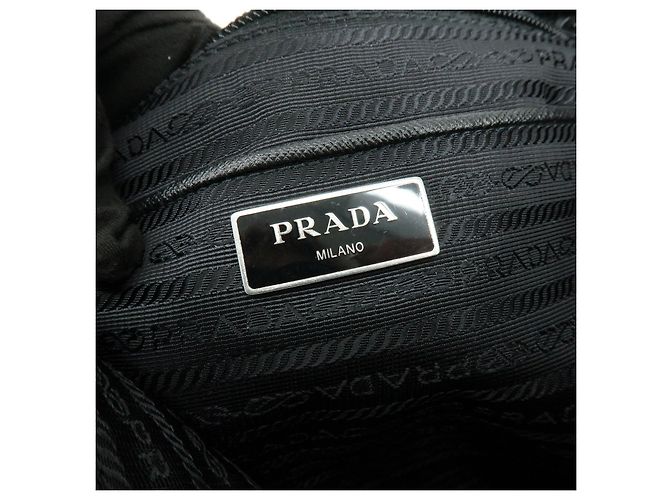 Borsa Tote e Borsa a Tracolla PRADA in Nylon con Logo Triangolare Khaki Black 1BG052 - vista 24