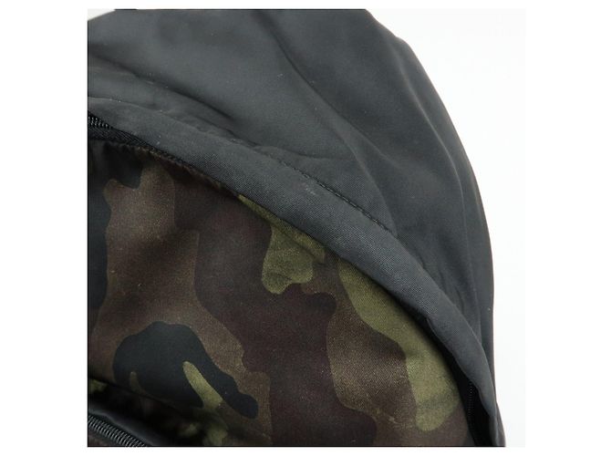 PRADA Triangle Logo Nylon Leather Backpack Camouflage VZ0066 - view 14