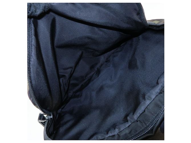 PRADA Triangle Logo Nylon Leather Backpack Camouflage VZ0066 - view 22
