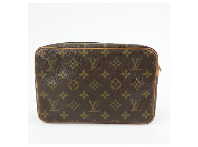 Louis Vuitton Monogram Compiegne 23 Pouch Clutch Bag Brown M51845 - vista 2