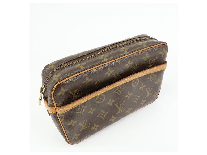 Louis Vuitton Monogram Compiegne 23 Pouch Clutch Bag Brown M51845 - vista 4