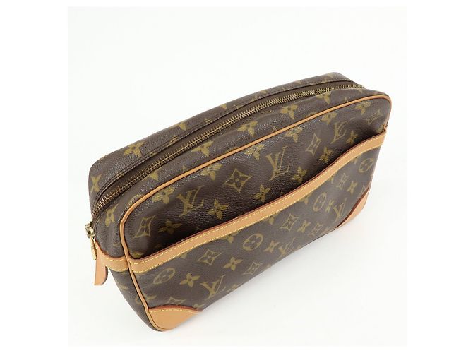 Louis Vuitton Monogram Compiegne 28 Pouch Clutch Bag Brown M51845 - vista 4