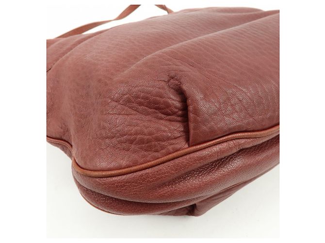 Borsa Tote in pelle Anagram LOEWE Borsa a tracolla Bordeaux - vista 11